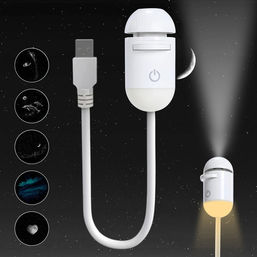 USB Star Night Light Nebula Ceiling LED Lamp Galaxy Projection Light Starry Sky Ambient Lamp for Bedroom Party and More