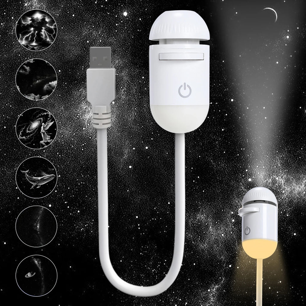 USB Star Night Light Nebula Ceiling LED Lamp Galaxy Projection Light Starry Sky Ambient Lamp for Bedroom Party and More